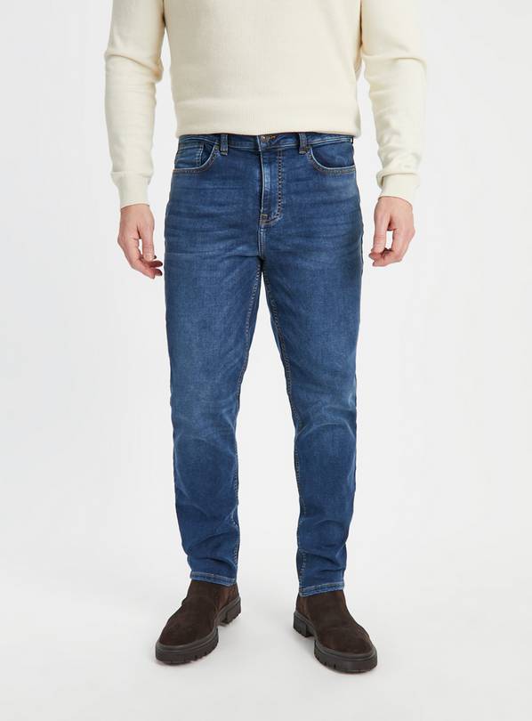 Ultimate Comfort Midwash Denim Slim Fit Jeans  34R